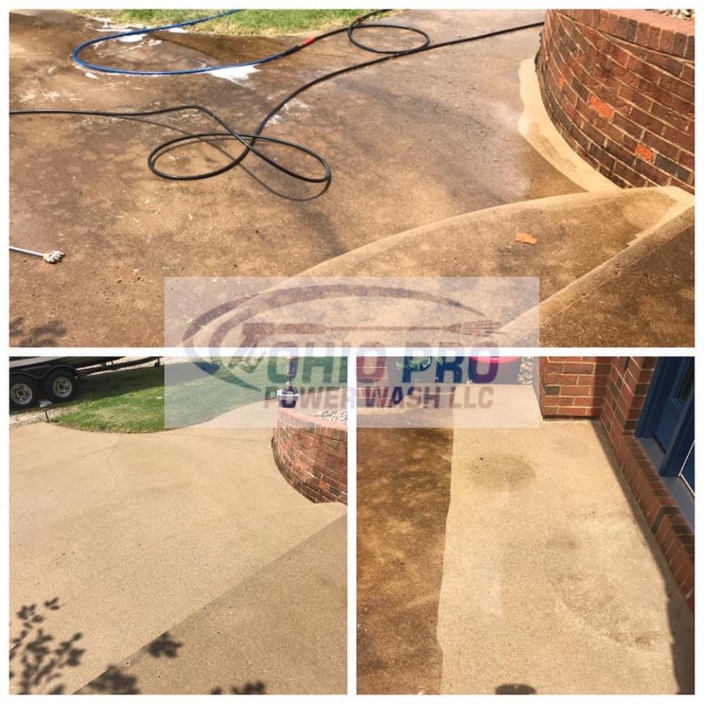 Concrete surface cleaning in pickerington oh