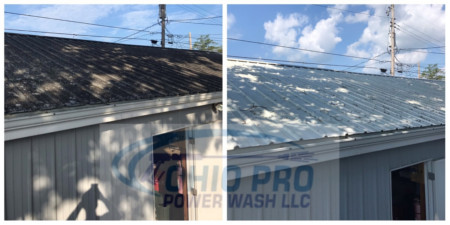 Low pressure roof wash in carroll oh