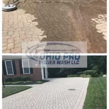 Paver driveway surface clean ohiopro1
